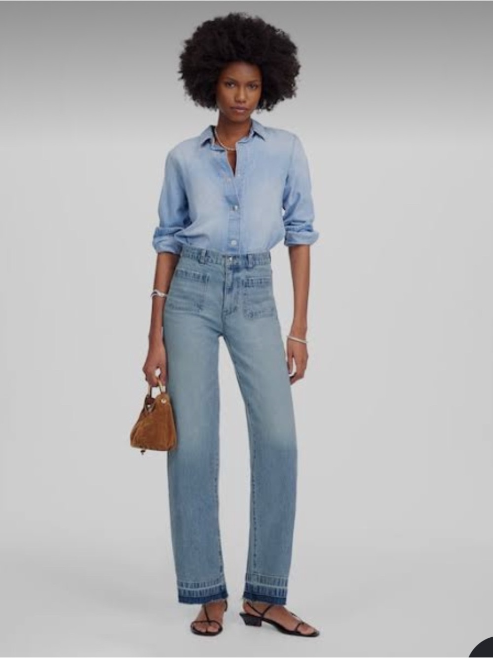 Madewell Emmett Wide-Leg Jeans in Off-White - SOLD OUT